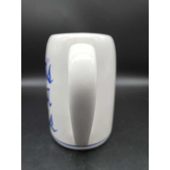 Dad's Sofa Suds Pottery Stein Mug Father's Day Gift Idea Blue & White - Picture 2 of 12